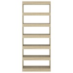vidaXL Bibliotecă/Separator cameră, stejar sonoma, 80x30x198 cm, PAL vidaXL Bibliotecă/Separator cameră, stejar sonoma, 80x30x198 cm, PAL