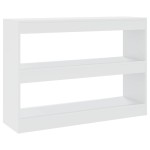vidaXL Bibliotecă/Separator cameră, alb, 100x30x72 cm