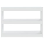 vidaXL Bibliotecă/Separator cameră, alb, 100x30x72 cm