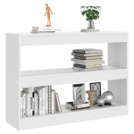 vidaXL Bibliotecă/Separator cameră, alb, 100x30x72 cm