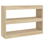 vidaXL Bibliotecă/Separator cameră, stejar sonoma, 100x30x72 cm vidaXL Bibliotecă/Separator cameră, stejar sonoma, 100x30x72 cm