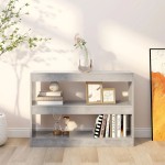 vidaXL Bibliotecă/Separator cameră, gri beton, 100x30x72 cm