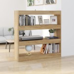 vidaXL Bibliotecă/Separator cameră, stejar sonoma, 100x30x103 cm vidaXL Bibliotecă/Separator cameră, stejar sonoma, 100x30x103 cm