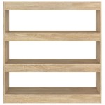 vidaXL Bibliotecă/Separator cameră, stejar sonoma, 100x30x103 cm vidaXL Bibliotecă/Separator cameră, stejar sonoma, 100x30x103 cm