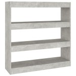 vidaXL Bibliotecă/Separator cameră, gri beton, 100x30x103 cm vidaXL Bibliotecă/Separator cameră, gri beton, 100x30x103 cm