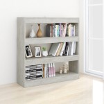 vidaXL Bibliotecă/Separator cameră, gri beton, 100x30x103 cm vidaXL Bibliotecă/Separator cameră, gri beton, 100x30x103 cm