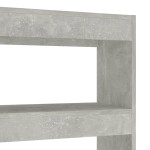 vidaXL Bibliotecă/Separator cameră, gri beton, 100x30x135 cm