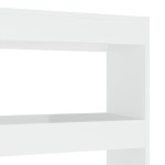 vidaXL Bibliotecă/Separator cameră, alb extralucios, 100x30x135 cm vidaXL Bibliotecă/Separator cameră, alb extralucios, 100x30x135 cm