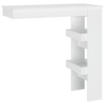vidaXL Masă bar de perete, alb, 102x45x103,5 cm, lemn compozit vidaXL Masă bar de perete, alb, 102x45x103,5 cm, lemn compozit