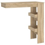 vidaXL Masă bar de perete stejar sonoma 102x45x103,5 cm lemn compozit