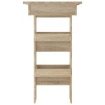 vidaXL Masă bar de perete stejar sonoma 102x45x103,5 cm lemn compozit