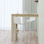 vidaXL Masă bar de perete stejar sonoma 102x45x103,5 cm lemn compozit