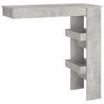 vidaXL Masă bar de perete gri beton 102x45x103,5 cm lemn compozit vidaXL Masă bar de perete gri beton 102x45x103,5 cm lemn compozit