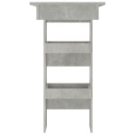 vidaXL Masă bar de perete gri beton 102x45x103,5 cm lemn compozit vidaXL Masă bar de perete gri beton 102x45x103,5 cm lemn compozit