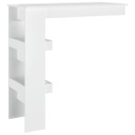 vidaXL Masă bar de perete alb extralucios 102x45x103,5cm lemn compozit vidaXL Masă bar de perete alb extralucios 102x45x103,5cm lemn compozit