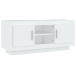 vidaXL Comodă TV, alb, 102x35x45 cm, lemn prelucrat