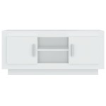 vidaXL Comodă TV, alb, 102x35x45 cm, lemn prelucrat