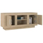 vidaXL Comodă TV, stejar sonoma, 102x35x45 cm, lemn prelucrat vidaXL Comodă TV, stejar sonoma, 102x35x45 cm, lemn prelucrat