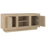 vidaXL Comodă TV, stejar sonoma, 102x35x45 cm, lemn prelucrat vidaXL Comodă TV, stejar sonoma, 102x35x45 cm, lemn prelucrat