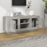 vidaXL Comodă TV, gri beton, 102x35x45 cm, lemn prelucrat vidaXL Comodă TV, gri beton, 102x35x45 cm, lemn prelucrat