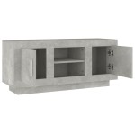 vidaXL Comodă TV, gri beton, 102x35x45 cm, lemn prelucrat vidaXL Comodă TV, gri beton, 102x35x45 cm, lemn prelucrat