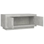 vidaXL Măsuță de cafea, gri beton, 102x50x45 cm, lemn prelucrat