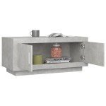 vidaXL Măsuță de cafea, gri beton, 102x50x45 cm, lemn prelucrat