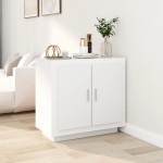 vidaXL Dulap, alb, 80x40x75 cm, lemn prelucrat vidaXL Dulap, alb, 80x40x75 cm, lemn prelucrat
