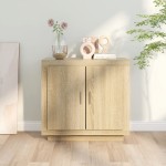 vidaXL Dulap, stejar sonoma, 80x40x75 cm, lemn compozit