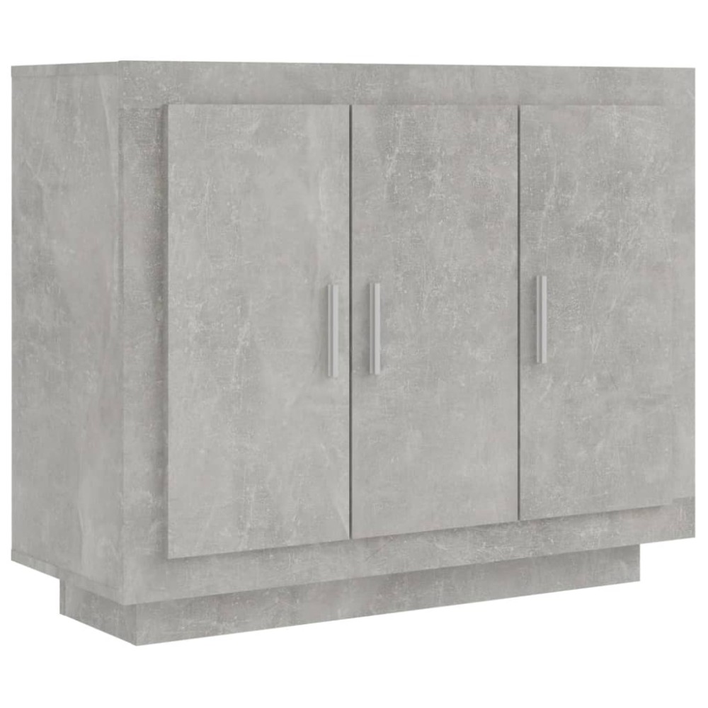 vidaXL Dulap, gri beton, 92x35x75 cm, lemn compozit