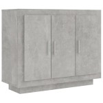 vidaXL Dulap, gri beton, 92x35x75 cm, lemn compozit vidaXL Dulap, gri beton, 92x35x75 cm, lemn compozit