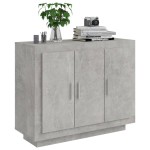 vidaXL Dulap, gri beton, 92x35x75 cm, lemn compozit vidaXL Dulap, gri beton, 92x35x75 cm, lemn compozit