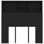 vidaXL Tăblie de pat cu dulap, negru, 100x19x103,5 cm vidaXL Tăblie de pat cu dulap, negru, 100x19x103,5 cm