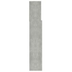 vidaXL Tăblie de pat cu dulap, gri beton, 100x19x103,5 cm