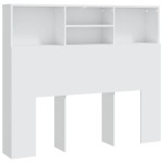 vidaXL Tăblie de pat cu dulap, alb, 120x19x103,5 cm vidaXL Tăblie de pat cu dulap, alb, 120x19x103,5 cm
