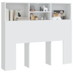 vidaXL Tăblie de pat cu dulap, alb, 120x19x103,5 cm vidaXL Tăblie de pat cu dulap, alb, 120x19x103,5 cm