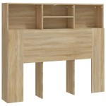 vidaXL Tăblie de pat cu dulap, stejar sonoma, 120x19x103,5 cm vidaXL Tăblie de pat cu dulap, stejar sonoma, 120x19x103,5 cm