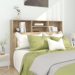 vidaXL Tăblie de pat cu dulap, stejar sonoma, 140x19x103,5 cm vidaXL Tăblie de pat cu dulap, stejar sonoma, 140x19x103,5 cm