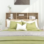vidaXL Tăblie de pat cu dulap, stejar sonoma, 140x19x103,5 cm vidaXL Tăblie de pat cu dulap, stejar sonoma, 140x19x103,5 cm