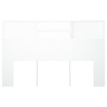 vidaXL Tăblie de pat cu dulap, alb, 160x19x103,5 cm vidaXL Tăblie de pat cu dulap, alb, 160x19x103,5 cm