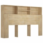 vidaXL Tăblie de pat cu dulap, stejar sonoma, 160x19x103,5 cm