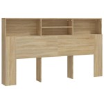 vidaXL Tăblie de pat cu dulap, stejar sonoma, 180x19x103,5 cm vidaXL Tăblie de pat cu dulap, stejar sonoma, 180x19x103,5 cm