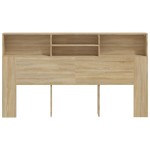 vidaXL Tăblie de pat cu dulap, stejar sonoma, 180x19x103,5 cm vidaXL Tăblie de pat cu dulap, stejar sonoma, 180x19x103,5 cm