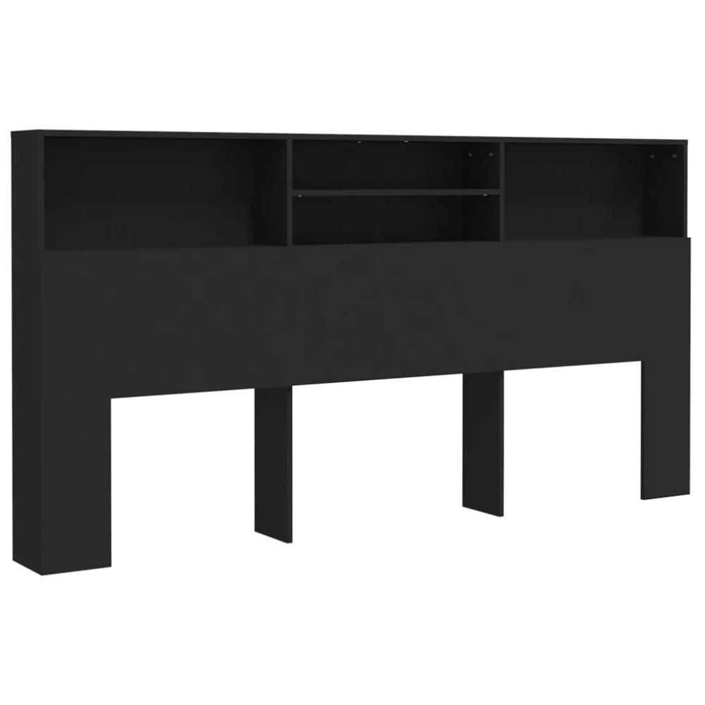 vidaXL Dulap tăblie, negru, 200x19x103,5 cm