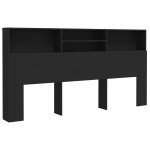 vidaXL Dulap tăblie, negru, 200x19x103,5 cm