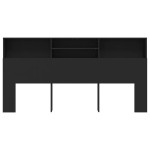 vidaXL Dulap tăblie, negru, 200x19x103,5 cm