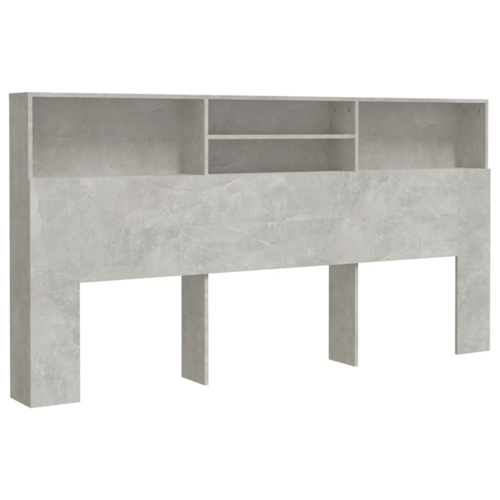 vidaXL Dulap tăblie, gri beton, 200x19x103,5 cm