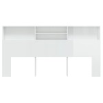 vidaXL Dulap tăblie, alb extralucios, 200x19x103,5 cm vidaXL Dulap tăblie, alb extralucios, 200x19x103,5 cm
