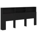 vidaXL Dulap tăblie, negru, 220x19x103,5 cm
