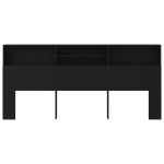 vidaXL Dulap tăblie, negru, 220x19x103,5 cm